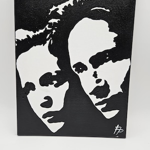 X-Files Scully and Mulder Acrylic Painting handmade