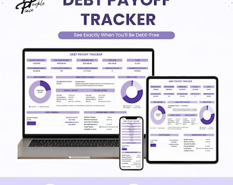 Debt Payoff Tracker Spreadsheet | Google Sheets Budget Planner | Debt Snowball & Avalanche Template