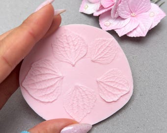 5-in-1 Hydrangea Petal Plastic Mold for Foam EVA, Realistic Flower Petals Texture Press Mold, DIY Floristry Tools Made in Ukraine