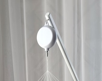Crib Mobile Music Box: 35 Melodies, Volume Control, Rotating Hook