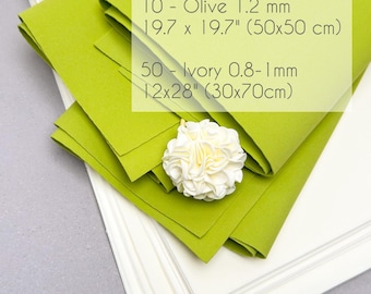Set of 60, 0,8 mm Thin Foam EVA for Crafting, 60 sheets Flower Making Foam Material, Professional Floral Decor Supply