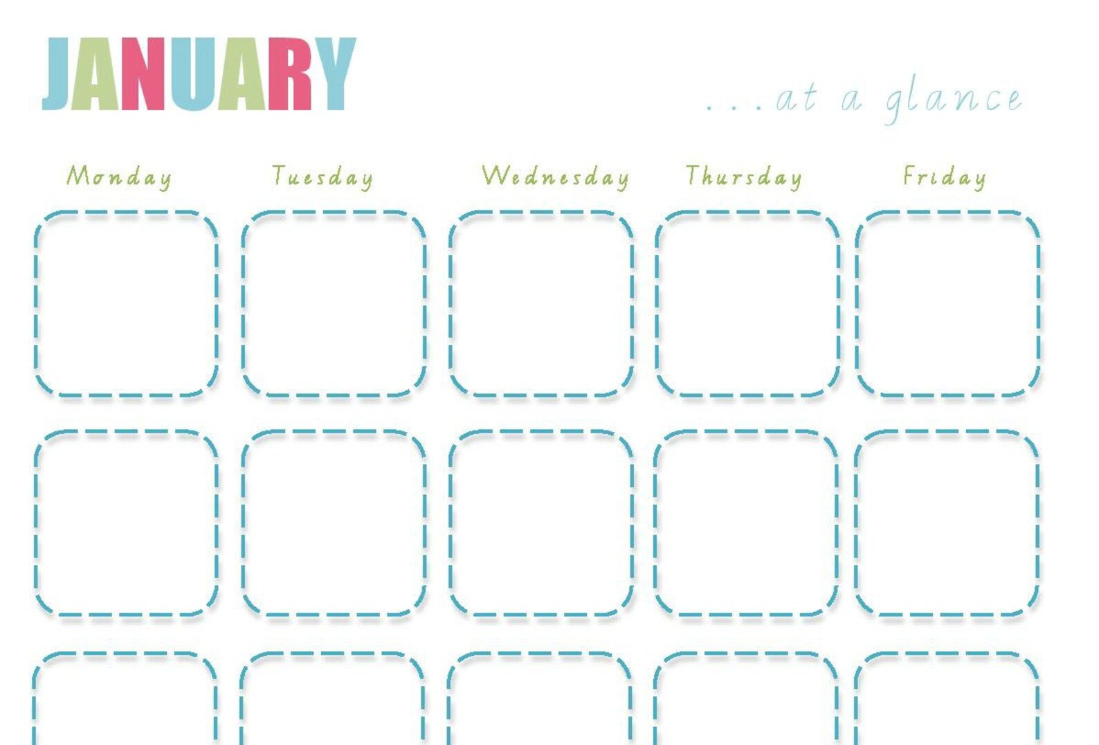 Printable Monthly Calendar Teacher - Etsy