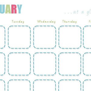 Printable Monthly Calendar Teacher - Etsy
