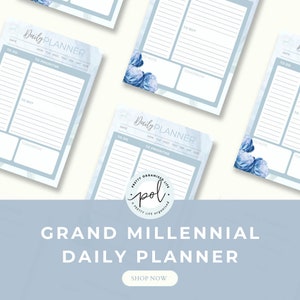 Daily Planner Grand Millennial Style