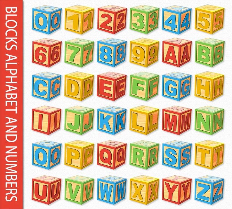 blocks alphabet clip art numbers graphic letters clipart abc etsy