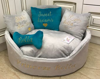 designer dog bed furniture light grey and aquamarine dog bed luxury for grey designer pet cat custom made personalized dog etsy designer dog bed furniture light grey and aquamarine dog bed luxury for grey designer pet cat custom made personalized dog etsy