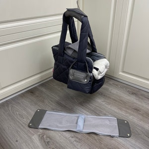 Gray and cream designer dog carrier Exclusive  dog carrier Bag for small dog bag Puppy bag Warm dog carrier Winter dog bag