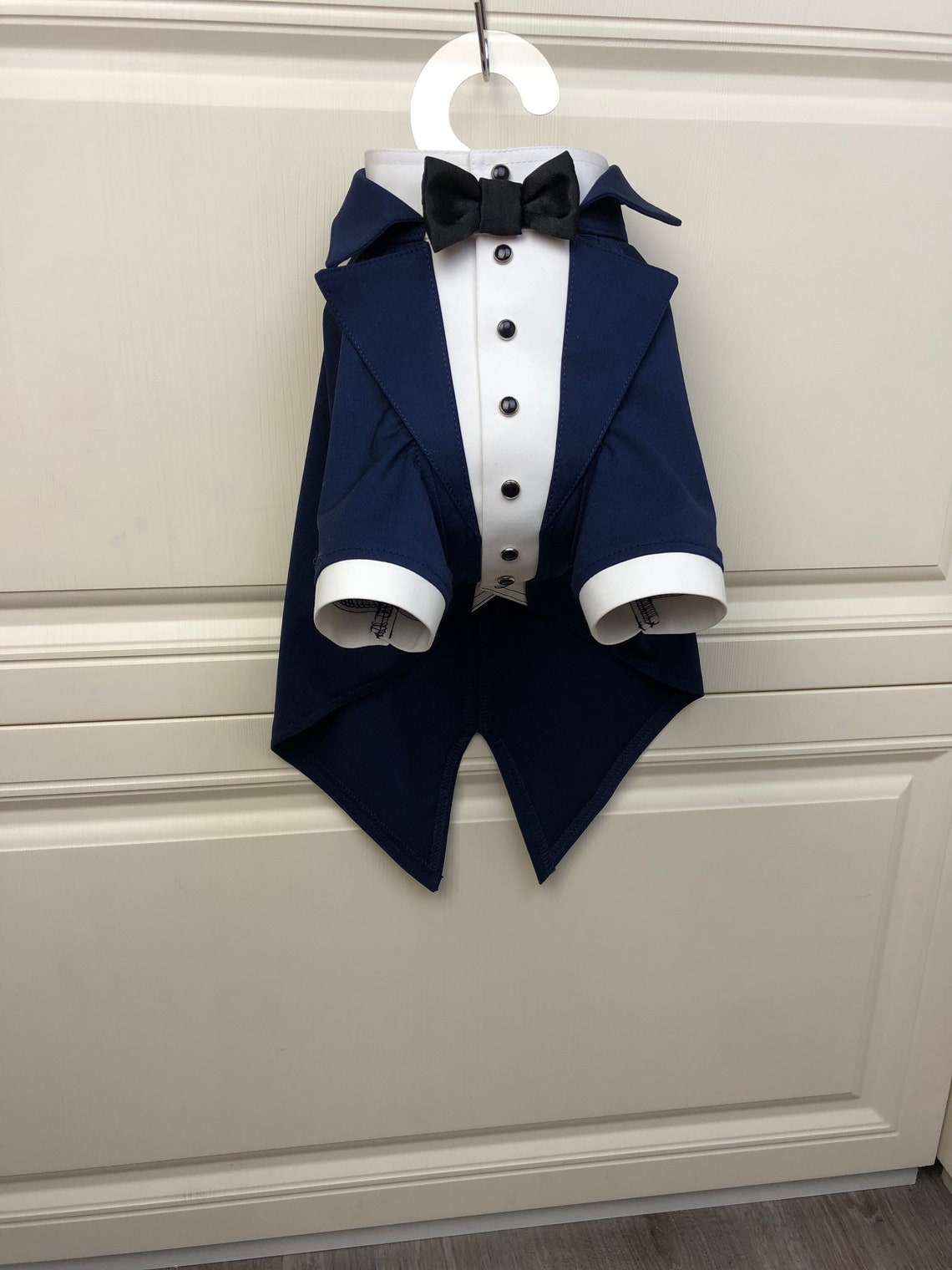 Navy Blue Dog Suit Bespoke Dog Tuxedo Maltese Dog Suit Luxury Etsy UK