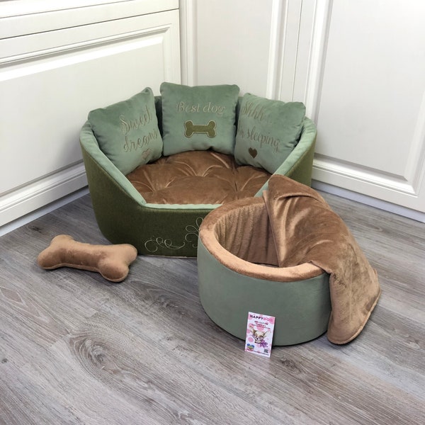 Sage Green Dog Bed Etsy