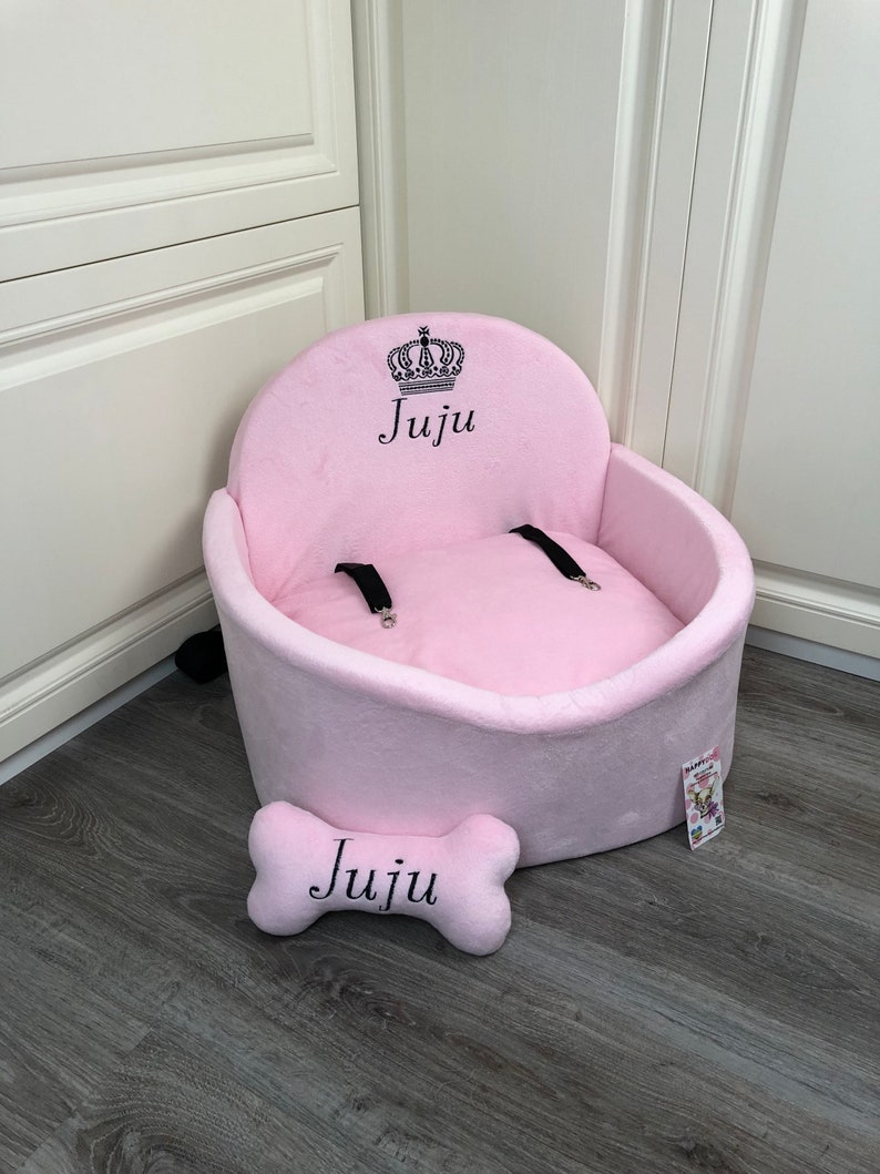 Baby Pink Personalized Dog Car Seat Driving Kit for Dog Etsy