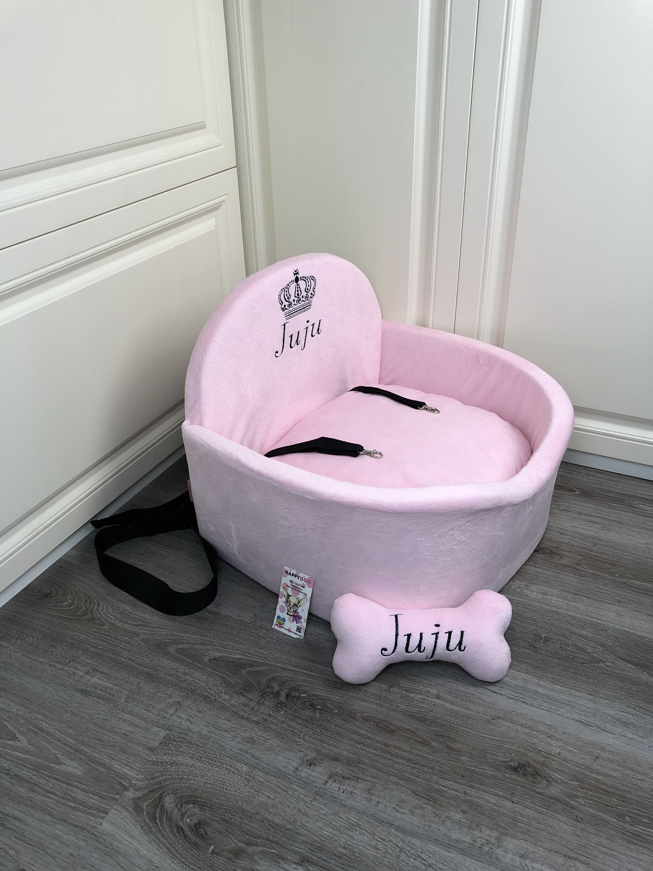 Baby Pink Personalized Dog Car Seat Driving Kit for Dog -  Finland