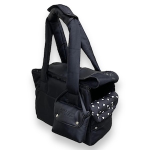 XS size Black designer dog carrier with mesh Puppy or small dog bag