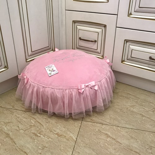 Customized Baby Pink and Cream Pet House Luxury Dog Bed Etsy