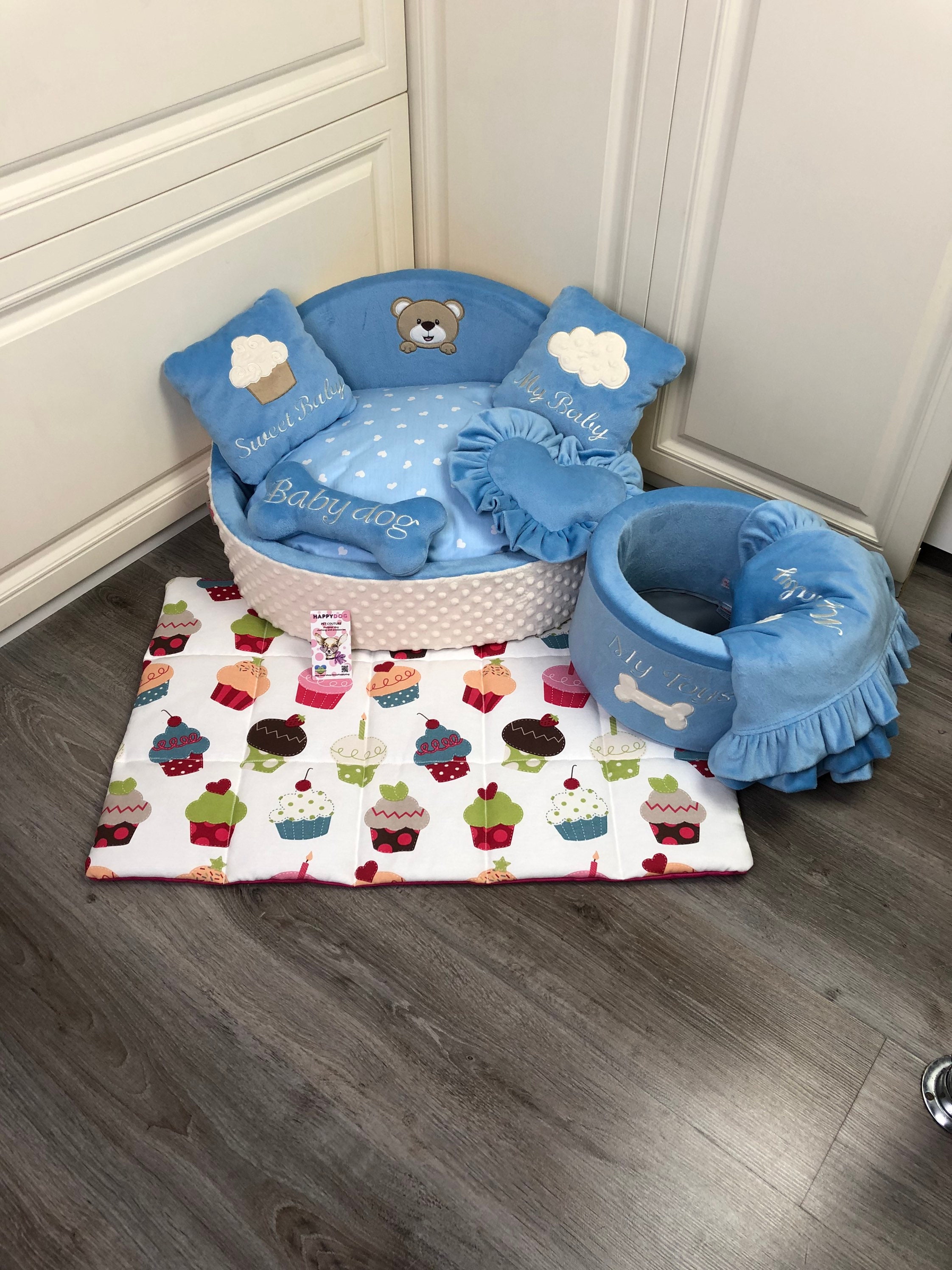 Sommer Baumwolle Cupcake Hund Matte Reise Hund Matte Auto Hund Etsy