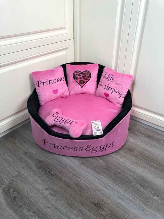 pink dog beds uk