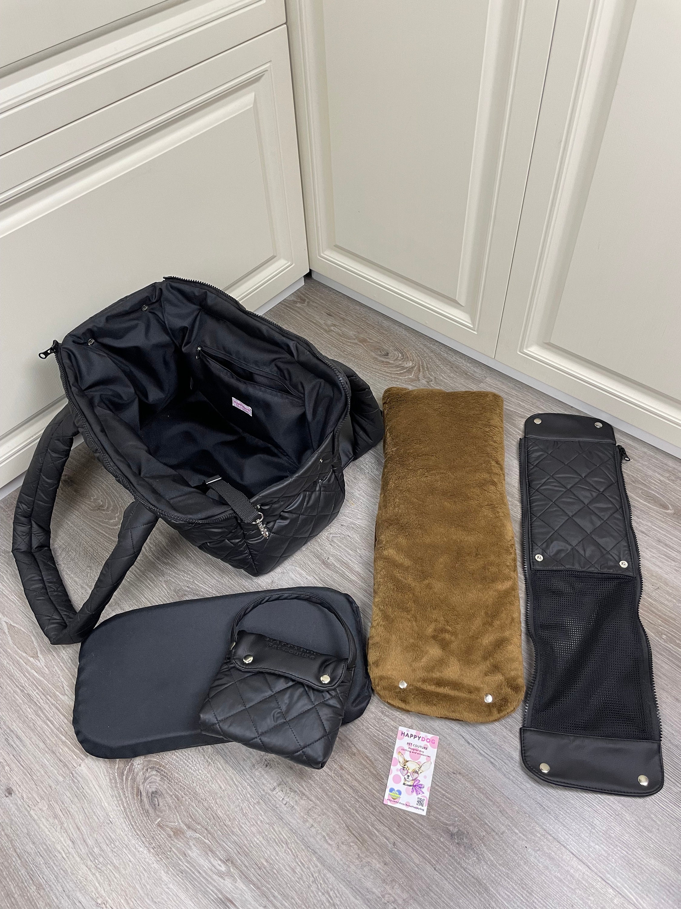 Chewy Brown Designer Dog Bag Handbag