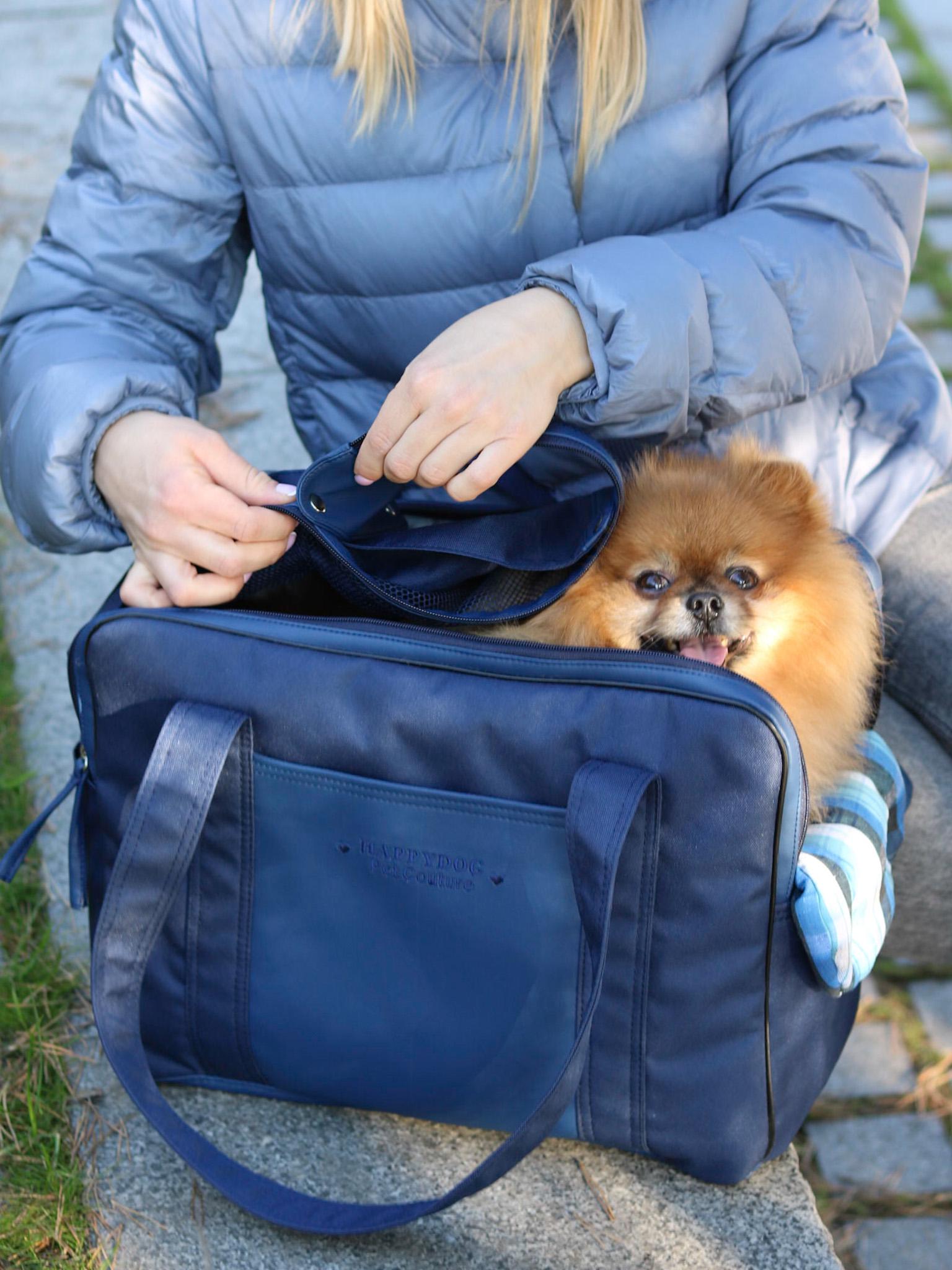 S Size Designer Navy Blue Dog Carrier Bag - Etsy