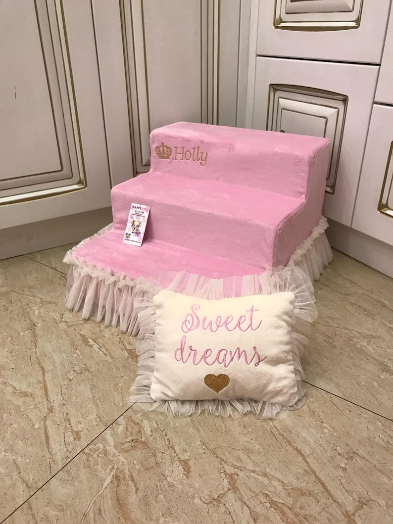 Ballerina Pink Pet Stairs Dog Ramps Dog Stairs in Pink Dog Etsy