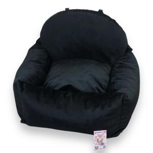Hondenautostoeltje van zwart imitatiesuède Drijfpakket voor hond Designer hondenautostoeltje Luxe hondenmand voor op reis Aangepast hondenautostoeltje