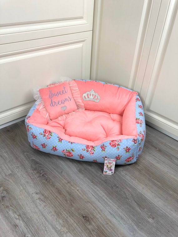 Baby Pink Princess Pet Bed Personalized Dog Bed With Tulle -  Hong Kong