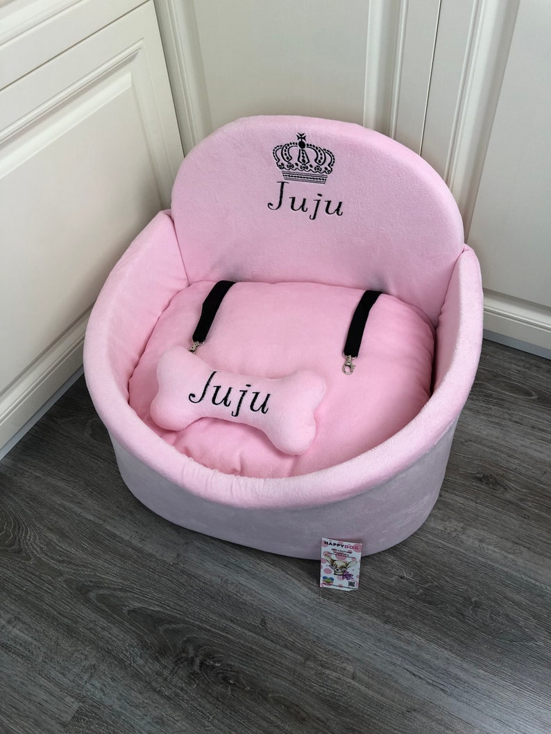 Baby Pink Personalized Dog Car Seat Driving Kit for Dog Etsy