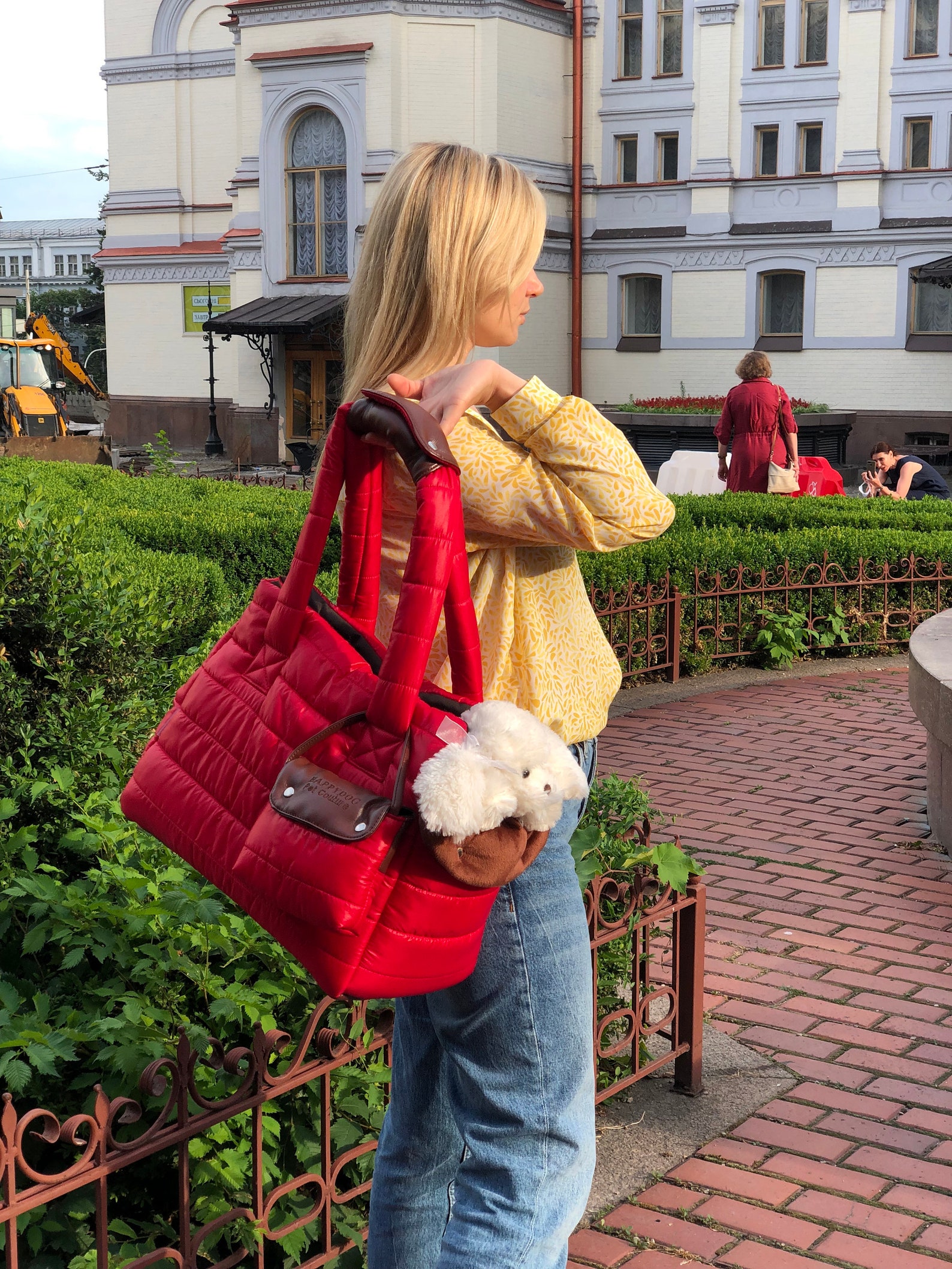 Red Designer Dog Carrier Bag for Small Dog Bag Puppy Bag Warm Etsy