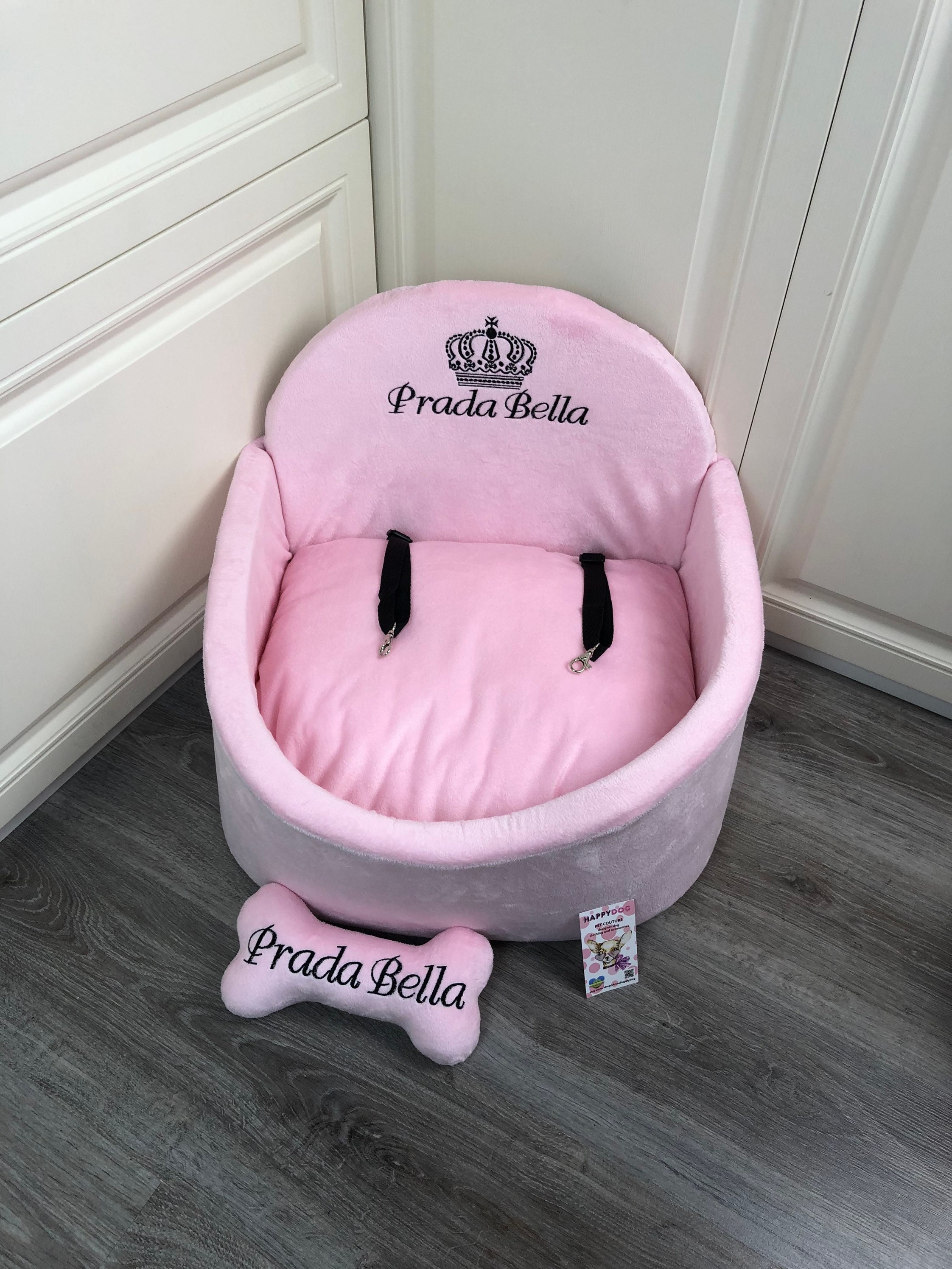 Baby Pink Personalized Dog Car Seat Driving Kit for Dog -  Finland