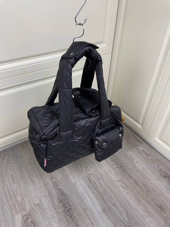 Black and Pink Designer Dog Carrier Exclusive Dog Carrier Bag 
