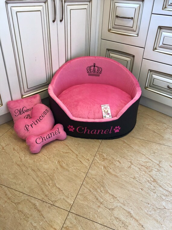 chanel dog bed