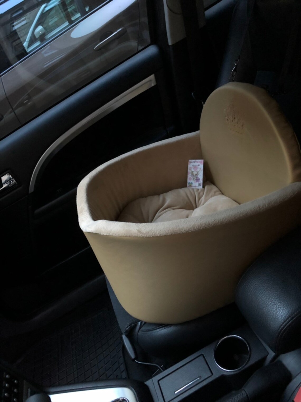 Golden Faux Leather Car Seat for Dog Driving Kit for Dog Etsy