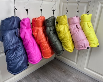 Custom Padded Dog Vest: Microfiber Down, Minky Fur Lining