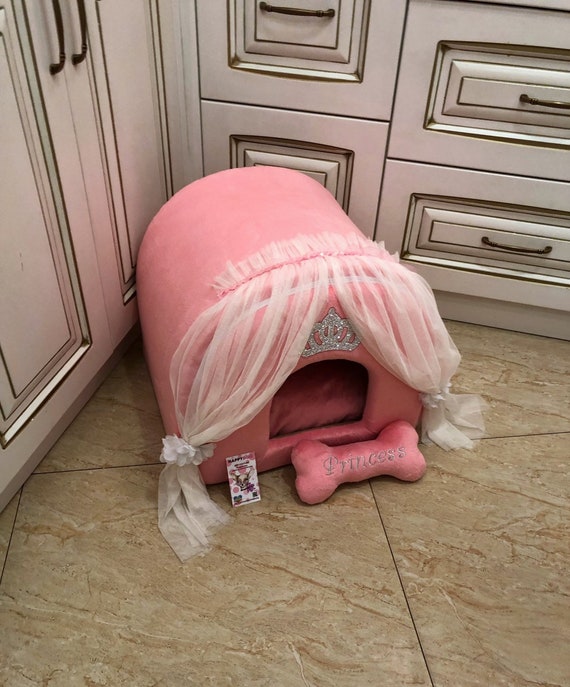 pink flamingo dog bed