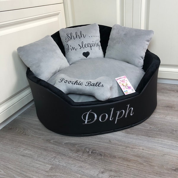 Leather Dog Bed Etsy