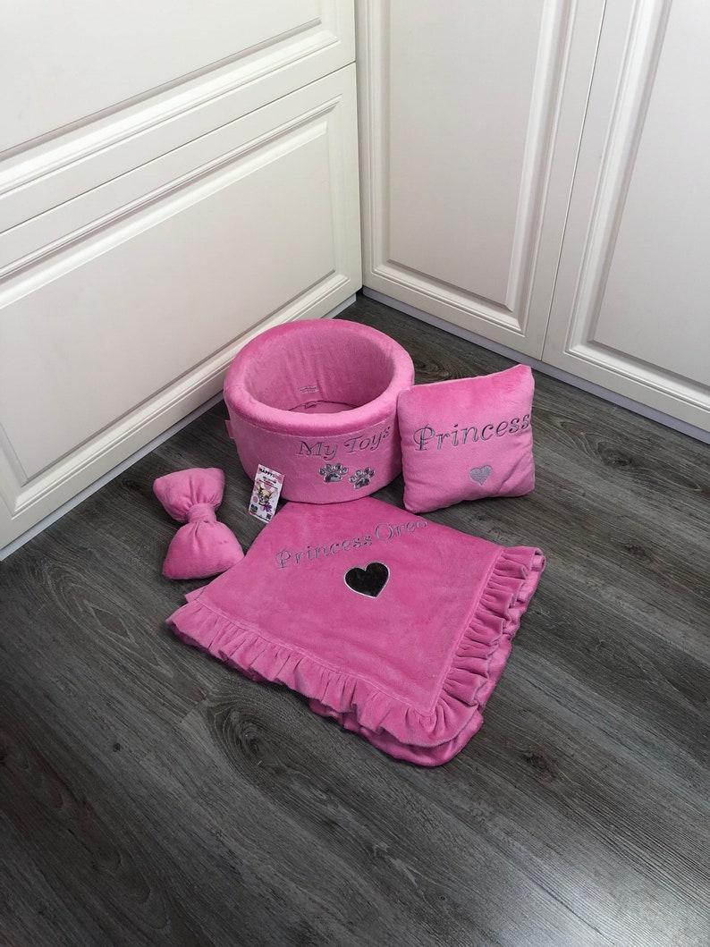 Bright Pink Personalized Toy Basket Set Customized Toy Storage Etsy