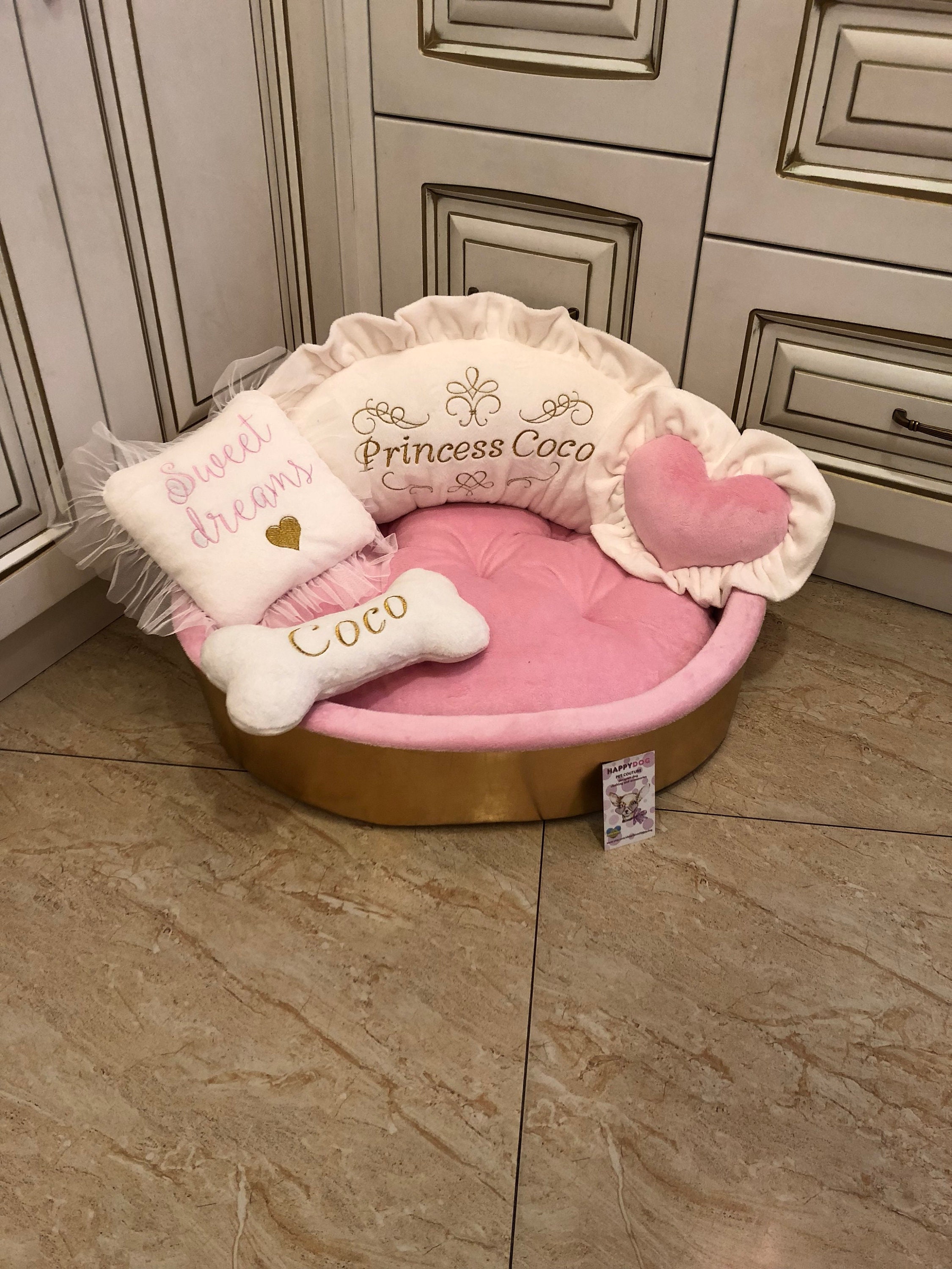 personalised puppy bed