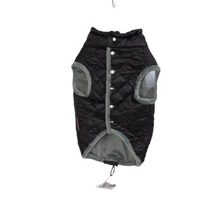 Brown and gray dog winter coat Designer dog vest Made to measure dog jacket Puppy winter jacket Small dog winter vest