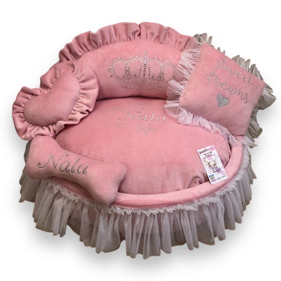 Cama Para Perro Pequeño - Colchón Acolchado Con Funda De Algodón Lavable Y Base Antideslizante (100x65x5 Cm)