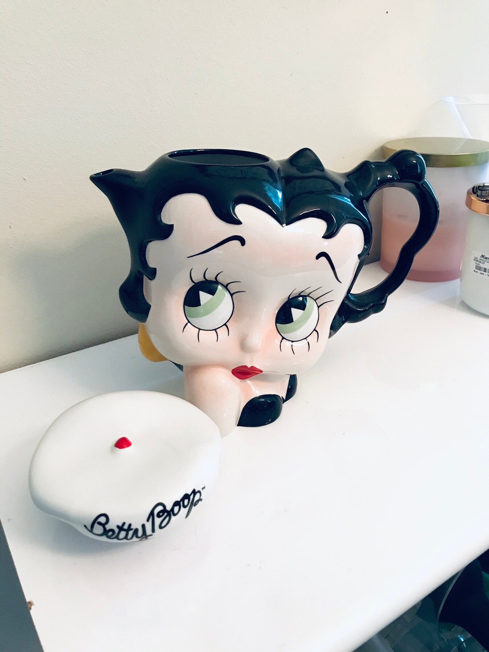 Vintage Large Signed Cardew Betty Boop Teapot England 48 oz. Etsy