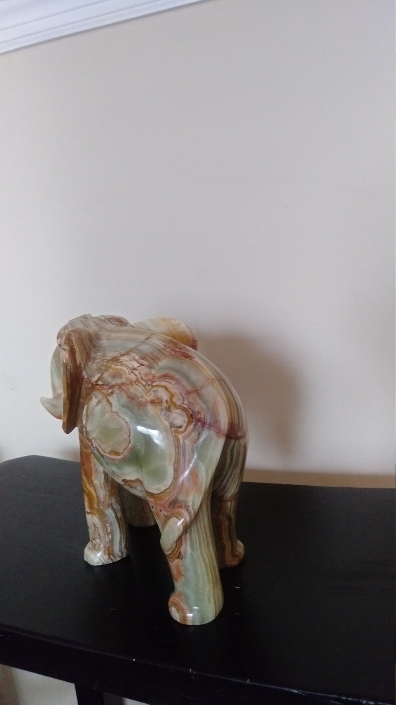 Carved Jade Elephant Big Elephant Sculpture. Etsy