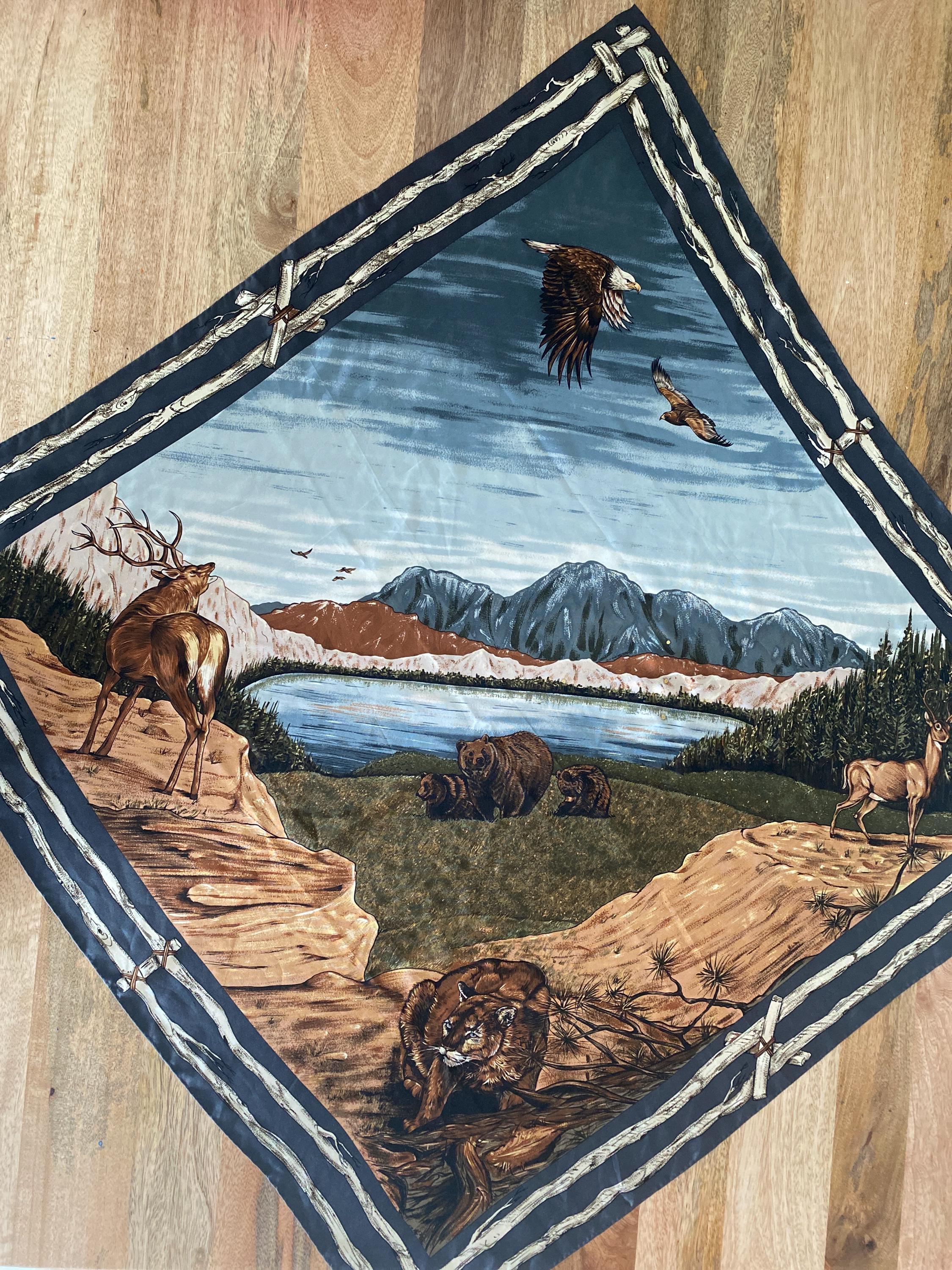 Ralph Lauren Silk Scarf - Etsy