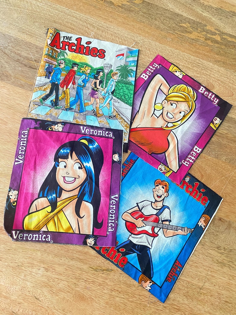 Archie and His Friend Fabric Panels for Craft, 12 Variety Pcs. - Etsy
