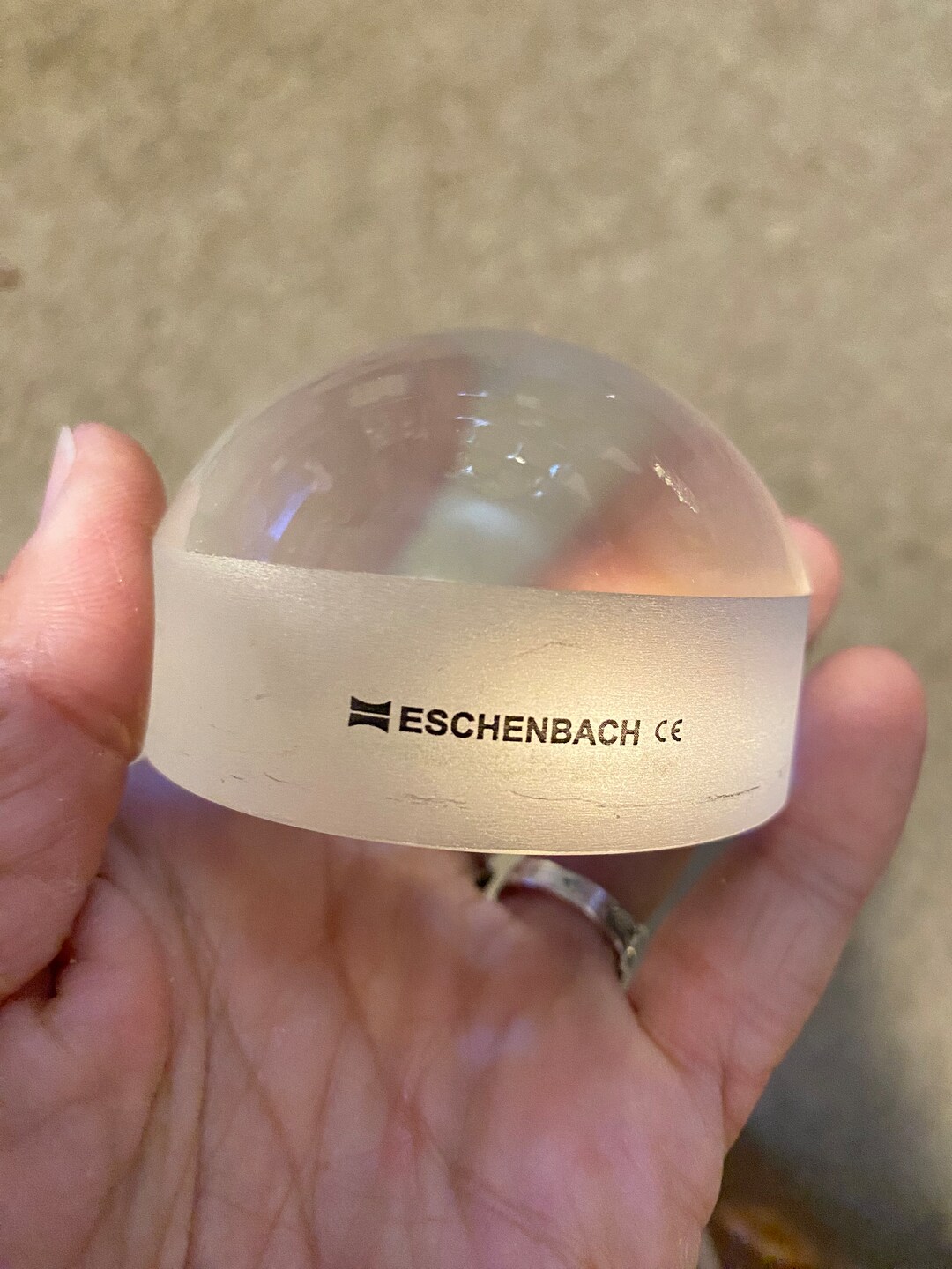 Eschenbach Bright Field Stand Dome Magnifier 2.6 Inches. 2X. Etsy