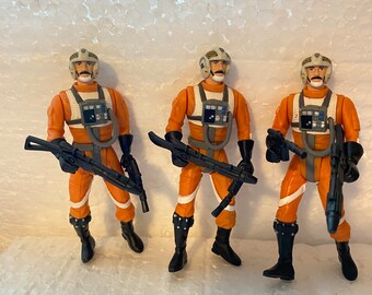 Vintage Collectible Star Wars Power of the Force Biggs Darklighter figures, 3.