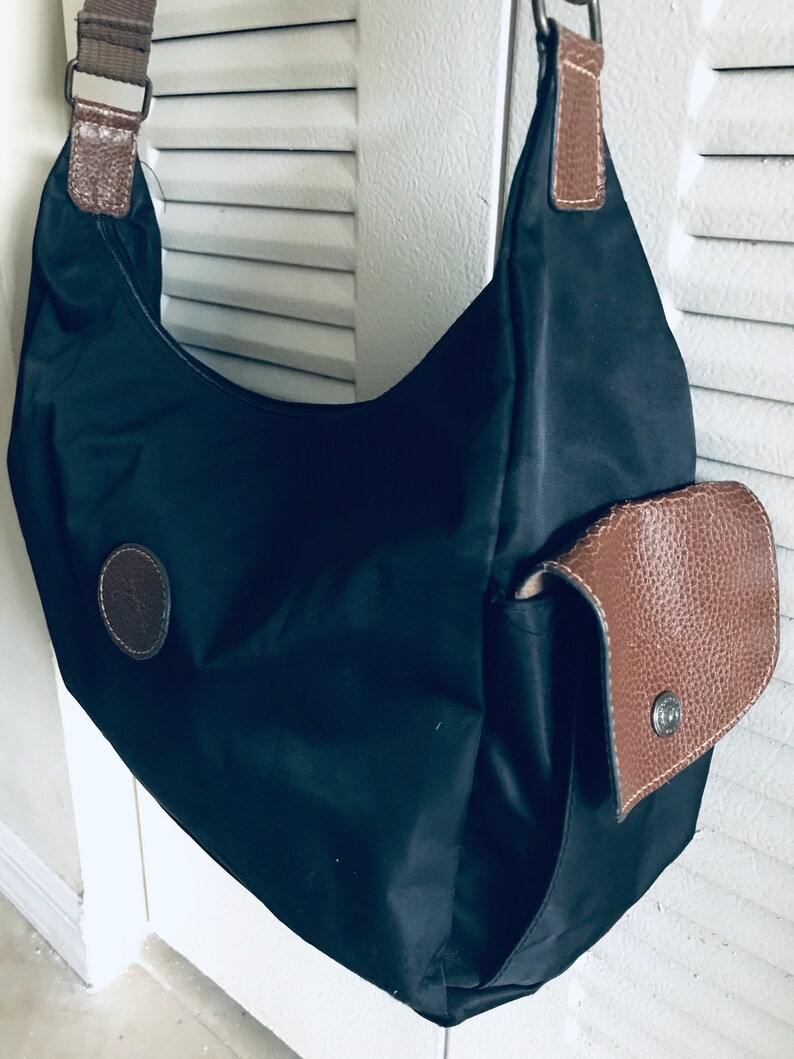 Vintage Original Black Longchamp Travel Bag Big Tote. Etsy