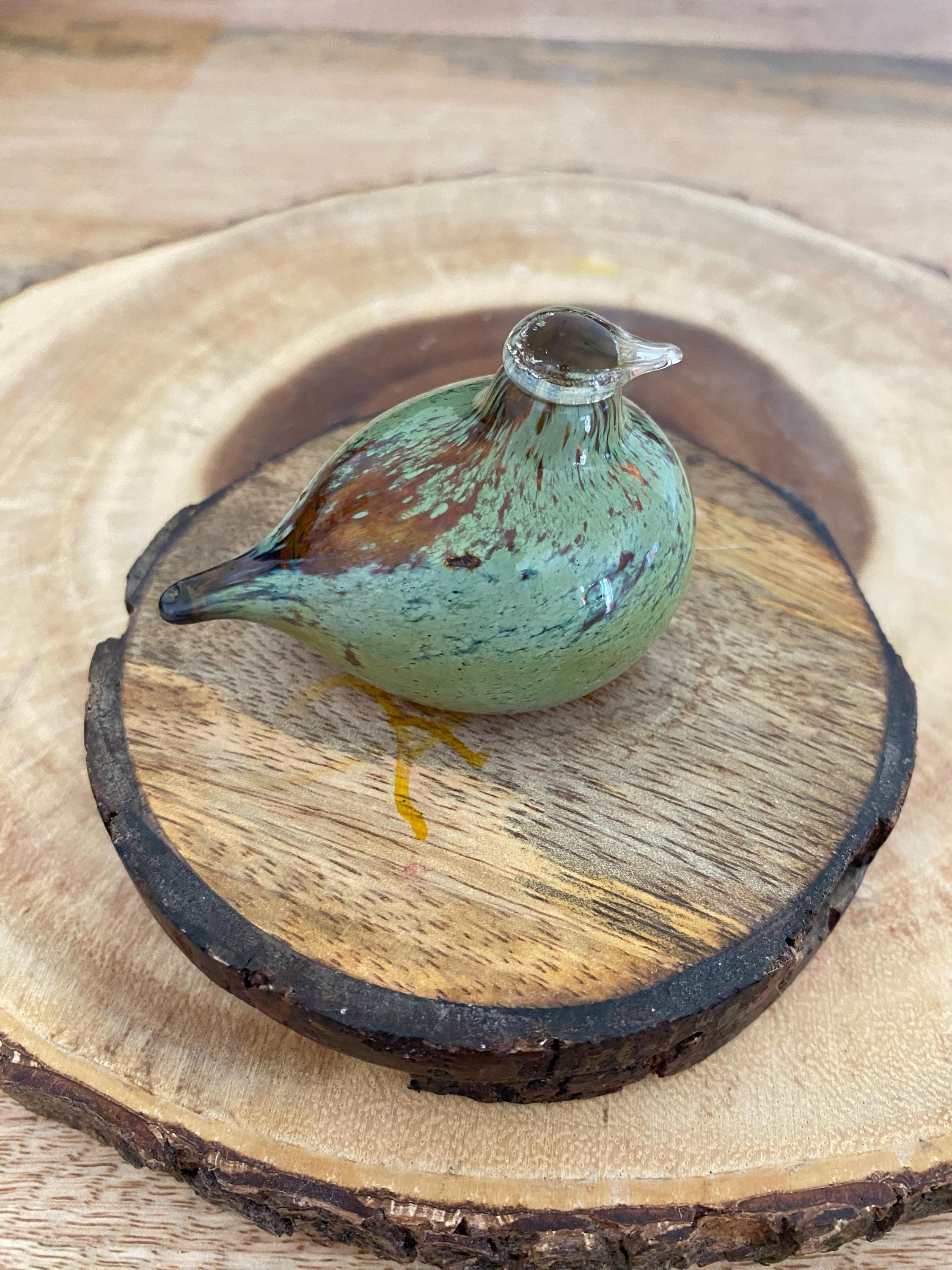Nuutajarvi Glass Bird - Etsy