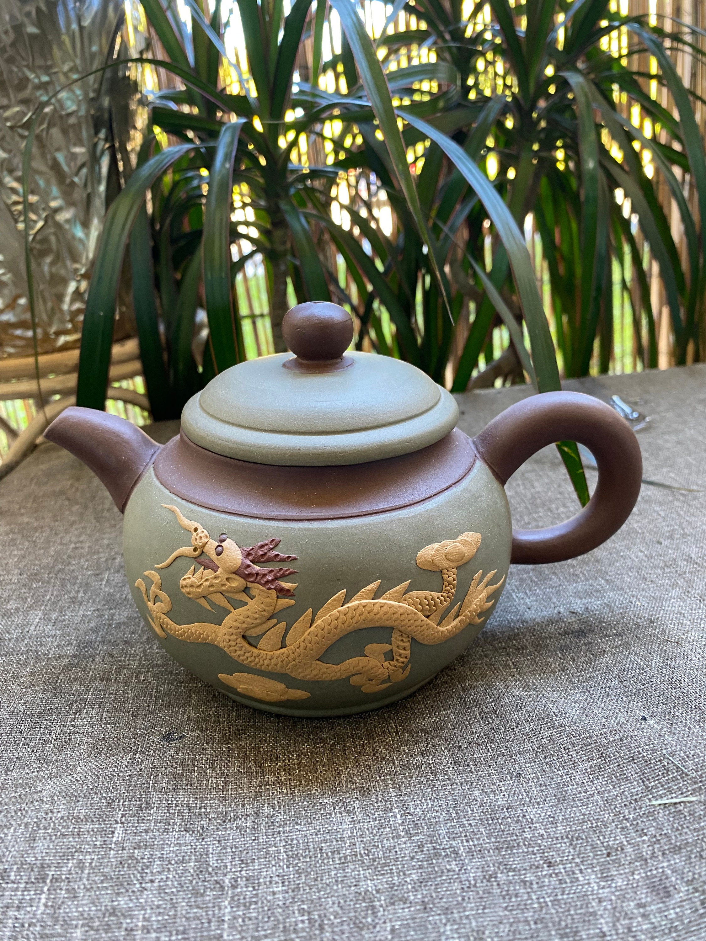 Aged Zisha Teapot - Duanni Clay with Artisan Design