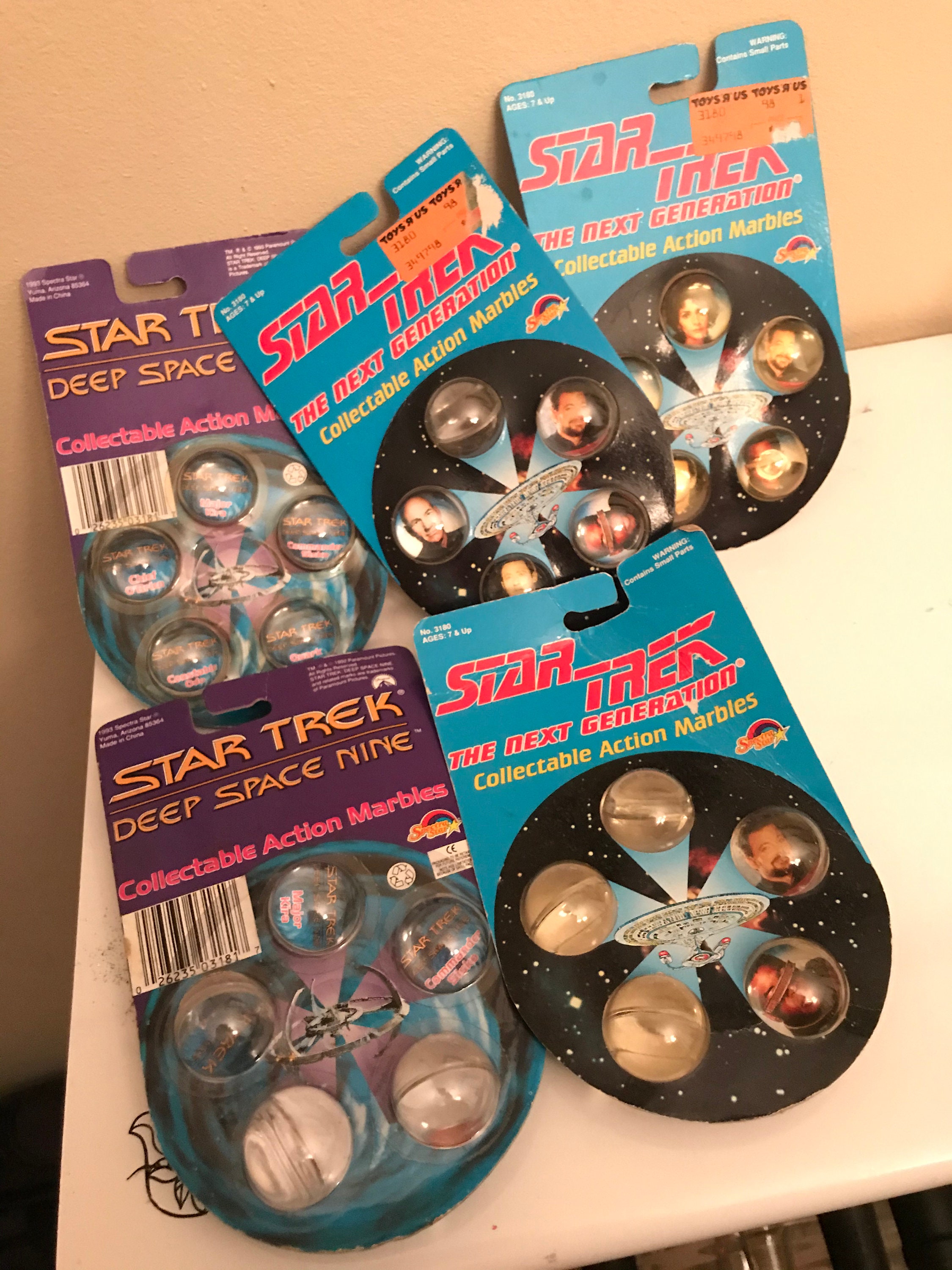 Star Trek Deep Space 9 Collectible Action Marbles Vtg 1993 Quark Kira Ds9 for sale online 