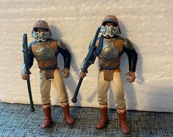 Vintage Star Wars The Black Series Lando Calrissian Skiff Guard Disguise Collectible Figures, Bundle of 2.