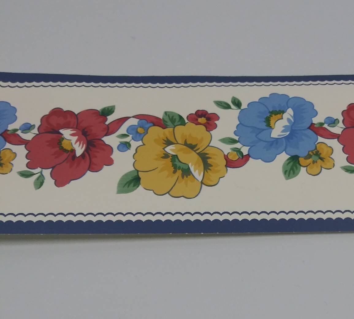 Roll of Vintage Floral Wallpaper / Junk Journal Ephemera / - Etsy