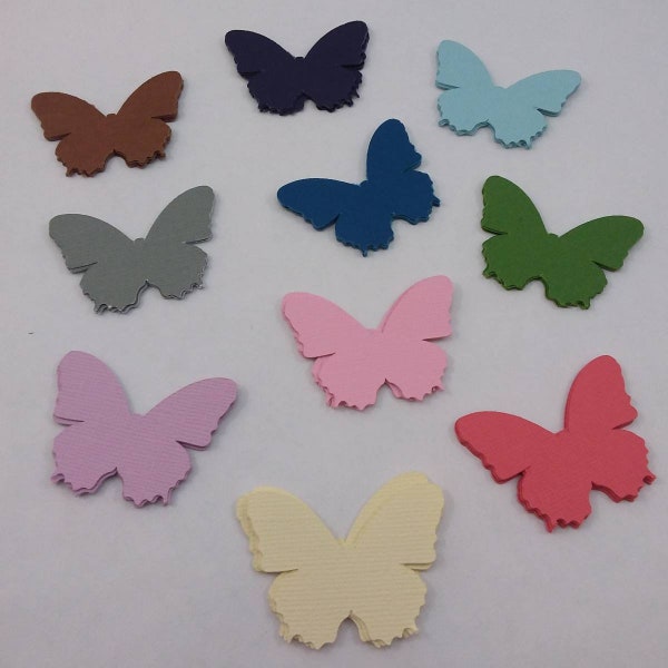 Set of 50 Die Cut Cardstock Butterflys / Butterflies / Butterfly Diecuts/ Junk Journal / Scrapbook / Smashbook / Art Journal / Gratitude